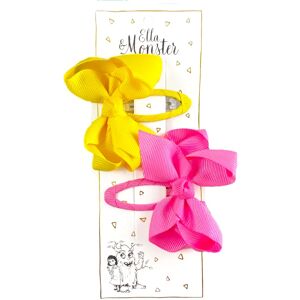 Monster Cable Haarspange BIG HAPPY BOW 2er Set in yellow/pink