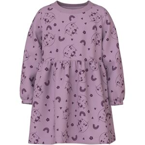 name it - Langarmkleid NMFVILUBA CAT in lavender mist, Gr.116