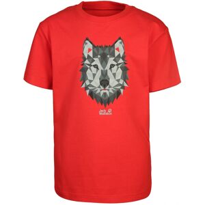 Jack Wolfskin - T-Shirt BRAND WOLF in peak red, Gr.116