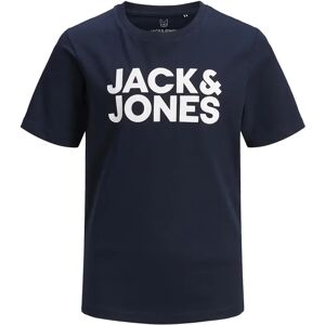 JACK & JONES - T-Shirt JJECORP LOGO in navy blazer, Gr.152