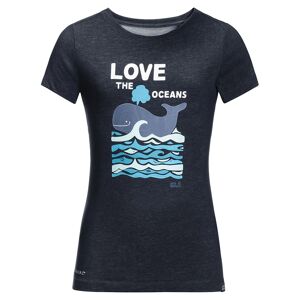 Jack Wolfskin - T-Shirt LOVE THE OCEANS in night blue, Gr.116