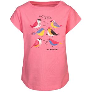 Jack Wolfskin - T-Shirt TWEETING BIRDS in pink lemonade, Gr.92