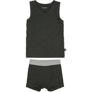 Minymo - Unterwäsche-Set BAMBOO – MINY BOY 2-teilig in dark grey melange, Gr.80