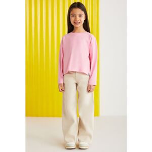GRIMELANGE Nicola-langarm-t-shirt Für Mädchen, 100 % Baumwolle, Rosa - 9–10 Jahre