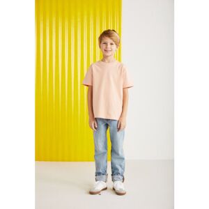 GRIMELANGE Fae Boy T-shirt Aus 100 % Baumwolle, Kurzärmelig, Rundhalsausschnitt, Mintgrün/welpe/weiß - 9–10 Jahre