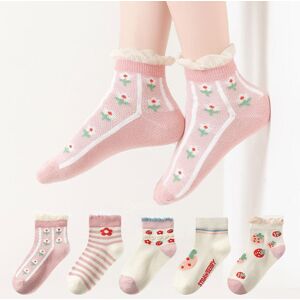 Crusheart 5 Paar Babysocken Mesh Atmungsaktive Weiche Baumwollsocken Für Kinder Jungen Und Mädchen Socken Für Kinder 1-12 Jahre