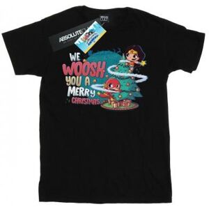 Dc Comics Girls Super Friends Baumwoll-T-Shirt „we Whoosh You A Merry Christmas“.