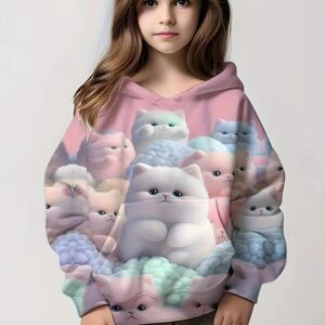 Etst Wendy 09 3d Furry Candy Kitty Grafik Hoodies Mädchen Süßer Pullover Kinder Geschenk