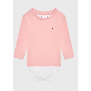 Tommy Hilfiger Kinder Body Baby Solid KN0KN01408 Rosa Regular Fit 74 female