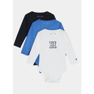 Tommy Hilfiger 3er-Set Kinder Bodys Baby 3 Pack Giftbox KN0KN01779 Blau Regular Fit 86 male