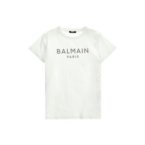 BALMAIN KIDS T-Shirt Mit Strassstein-Logo - unisex - Weiß/Schwarz - 10