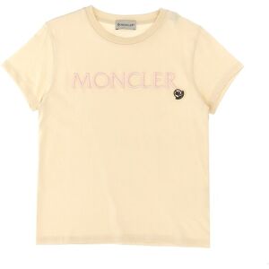 MONCLER ENFANT T-Shirt Mit Logostickerei - male - Weiß - 10