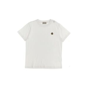 MONCLER ENFANT T-Shirt Mit Logoaufnäher - unisex - Weiß - 10