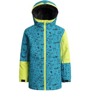 WeeDo Winterjacke Kinder bedruckt, petrol