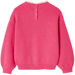 Vertbaudet Mädchen Pullover mit Volantkragen, Capsule Collection MAMA, TOCHTER & BABY Oeko-Tex rosa