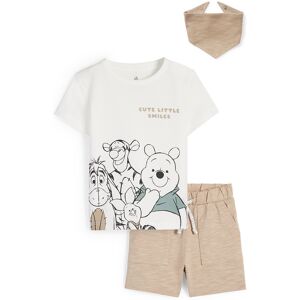 C&A Winnie Puuh-Baby-Outfit-3 teilig, Beige, Größe: 74