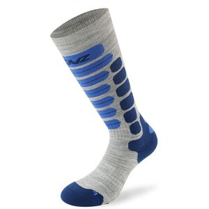 Lenz Skiing 2.0 Kinder Socken - Grau Blau - 24 25 26 - unisex