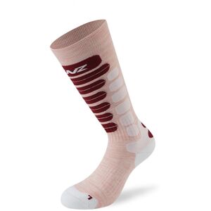 Lenz Skiing 2.0 Kinder Socken - Weiss Pink - 24 25 26 - unisex