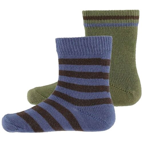 Noa Noa miniature Socken – Boy Jamie Socken – Blue/Brown/Green – 15/16 – Noa Noa miniature Socken