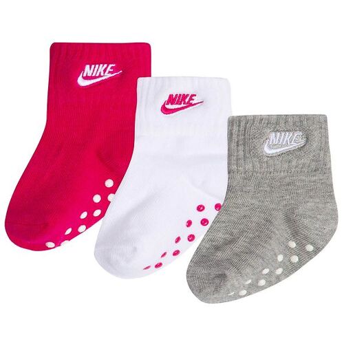 Socken - 3er-Pack - Rush Pink/Weiß/Grau Meliert - Nike - 16/17 - Socken