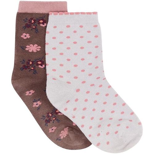 Noa Noa miniature Socken – 2er-Pack – NillaNNM – Braun/Grau – 22/24 – Noa Noa miniature Socken