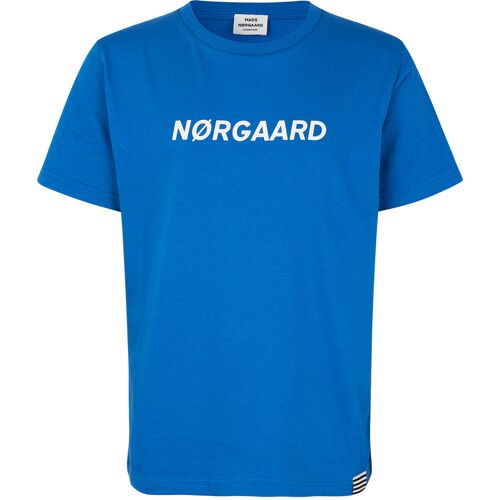 Mads Nørgaard T-Shirt – Thorlino – Schnorchel Blue m. Weiß – 4 Jahre (104) – Mads Nørgaard T-Shirt