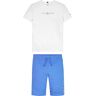 Shirt & Hose TOMMY HILFIGER "ESSENTIAL SET" Gr. 86, blau (blue spell) Jungen KOB Set-Artikel Outfits Baby bis 2 Jahre, Shirt & Shorts
