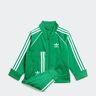 Trainingsanzug ADIDAS ORIGINALS "ADICOLOR SST" Gr. 86, grün (green) Kinder Sportanzüge Jogginganzüge für