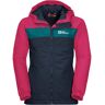 Winterjacke JACK WOLFSKIN "FOUR LAKES JACKET KIDS" Gr. 176, blau (night, blue) Kinder Jacken Westen