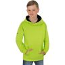 Sweatshirt TRIGEMA "TRIGEMA Kapuzenpullover mit Kängurutasche" Gr. 152, gelb (lemon) Kinder Sweatshirts