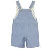 Petit Bateau - Jeans-Latzshorts BABY BOYS gestreift in blau, Gr.74