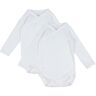 Petit Bateau Body l/ä - 2er-Pack - Weiß - Petit Bateau - 12 mt - Body L/Ä