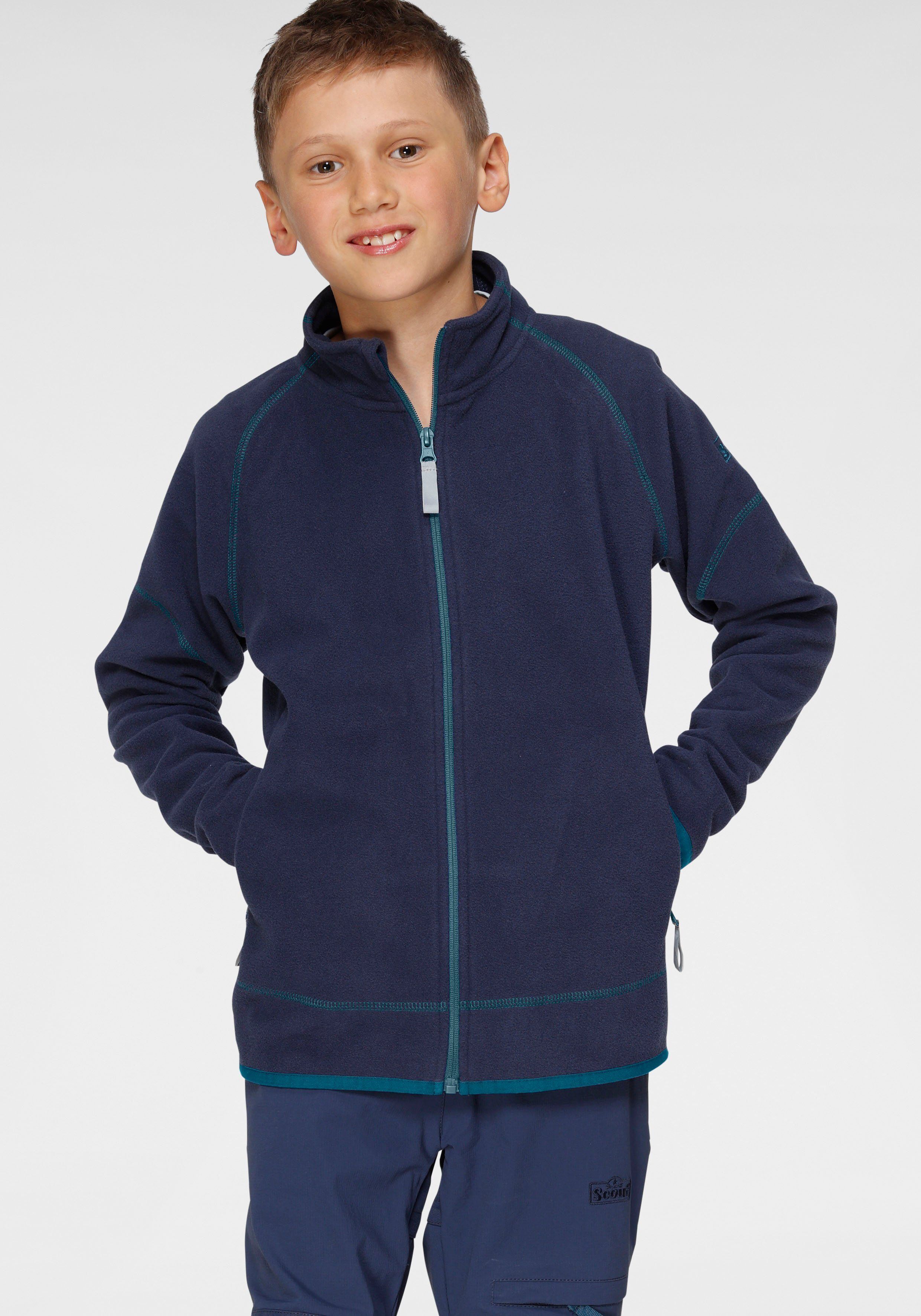 Scout Fleecejacke »COZY« aus leichtem, wärmendem Microfleece, marine