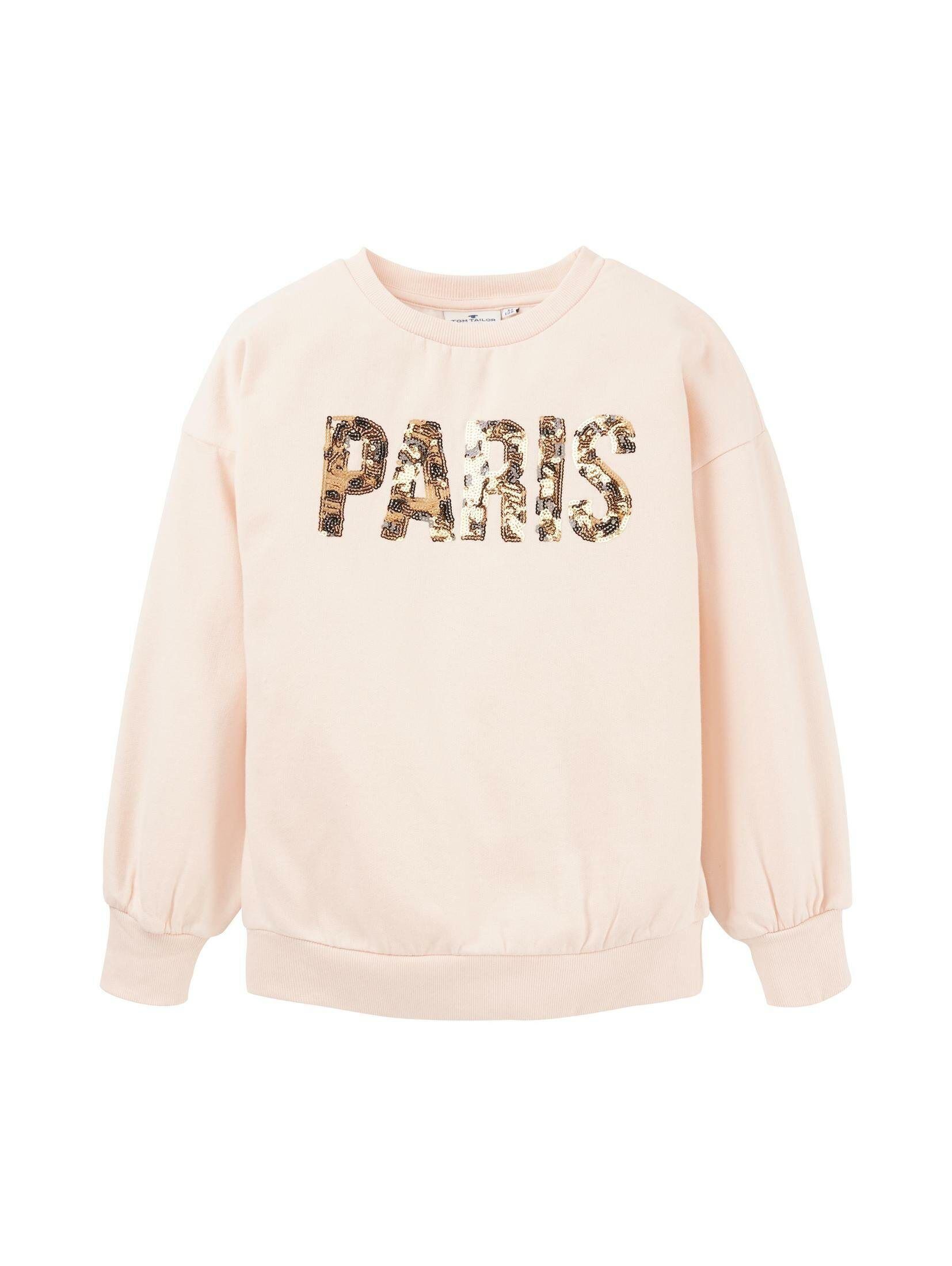 TOM TAILOR Sweatshirt »Sweatshirt mit Print«, rosa