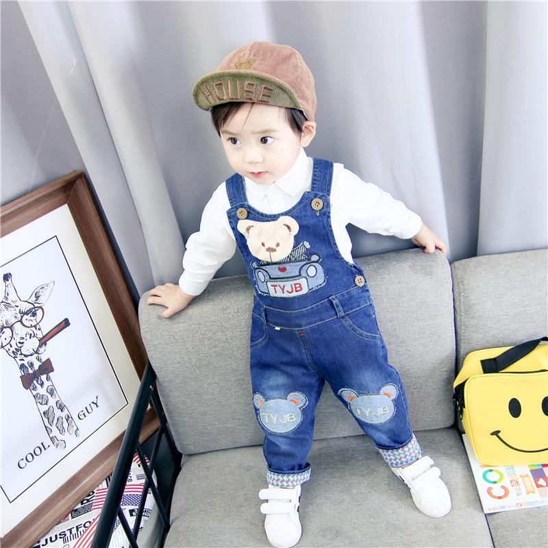 Kaihena Kindermode Baby Jungen Mädchen Kleidung Denim Baumwolle Jeans Overalls Strampler Freizeithosen