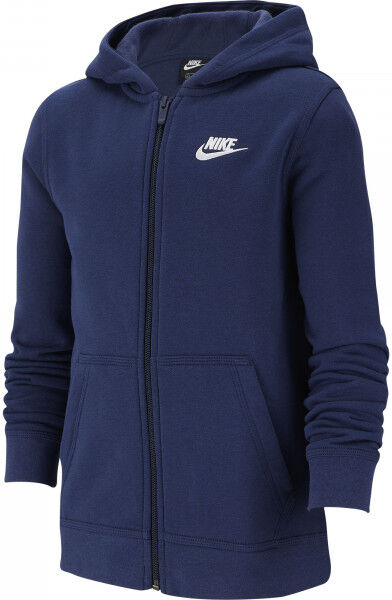 Jungen Sweatshirt Nike NSW Hoodie FZ Club B - midnight navy/midnight navy/white