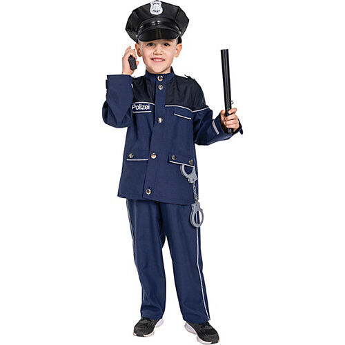 Rubie´s Kostüm Polizist Gr. 116 blau Jungen Kleinkinder