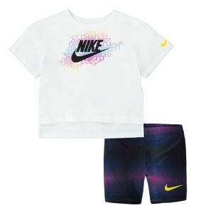 Sportstøj til Børn Nike Aop Bike Blå Hvid Multifarvet 2 Dele - 18 måneder