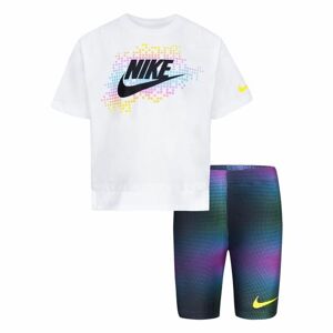 Sportstøj til Børn Nike Aop Bike Hvid Multifarvet 2 Dele - 3 år