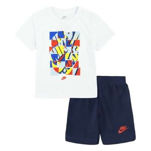 Träningskläder, Barn Nike Nsw Add Ft Short  Blå Vit Multicolour 2 Delar 18 månader