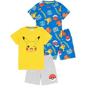 Pokemon Childrens/Kids Face Short Pyjama Set (Pack of 2)