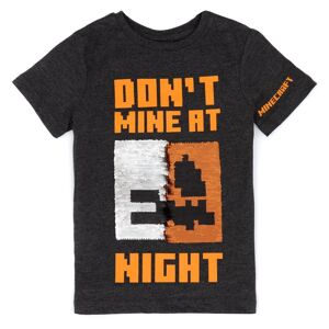 Minecraft Børn/børn Don´t Mine At Night Sequin Flip T-shirt