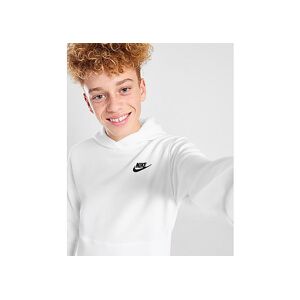 Nike Club Fleece Overhead Hættetrøje Junior, White/Black