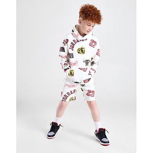 Jordan All Over Print Overhead Hoodie Junior, White