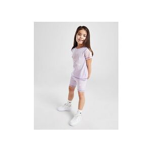 Jordan Girls' Colour Block T-Shirt/Shorts Set Children, Purple