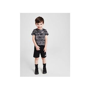 Nike All Over Print T-Shirt/Shorts Set Infant, Black