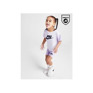 Nike Girls' Colour Block T-Shirt/Shorts Set Infant, Purple
