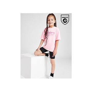 JUICY COUTURE Girla' Ombre T-Shirt/Cycle Shorts Set Children, Pink