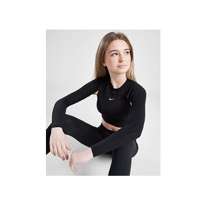Nike Girls' Long Sleeve Cutout T-Shirt Junior, Black