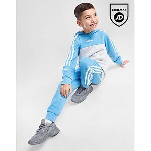 adidas Originals Colour Block Overhead Tracksuit Children, Blue